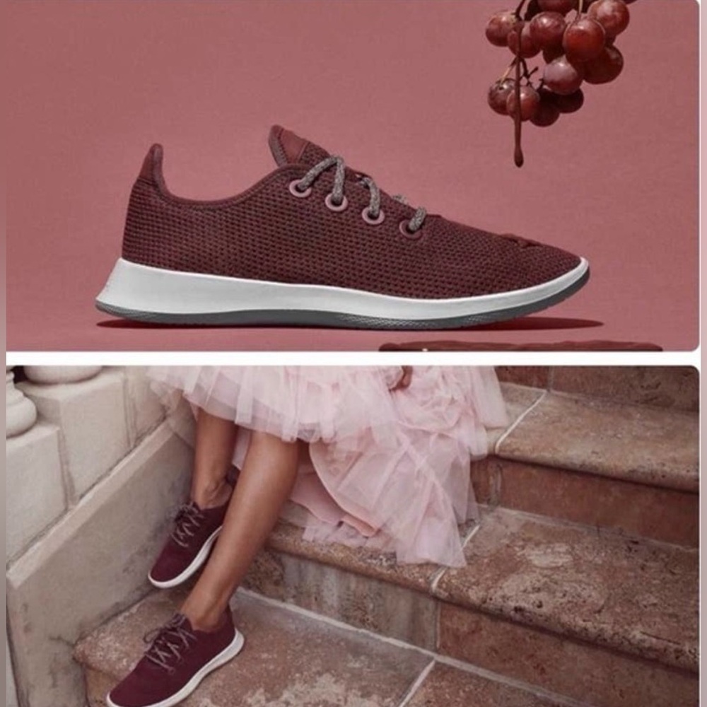 Allbirds Tree Runner in “Hazy Burgundy”-Sold Out Color, Size 7, GUC